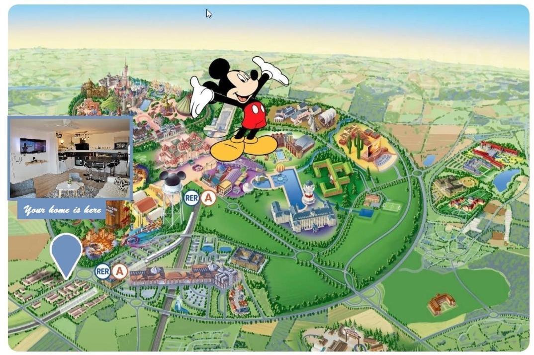 Myhomezen Montevrain Disneyland Val D'Europe - 3D Playstation 4 Eksteriør bilde